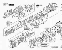 Bosch Rotary Hammer DD 523 DE spare parts