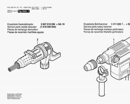Bosch Rotary Hammer GBH 4 DSC spare parts