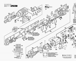 Bosch Rotary Hammer DD 521 spare parts