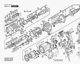 Bosch Rotary Hammer GAH 350 SRE spare parts