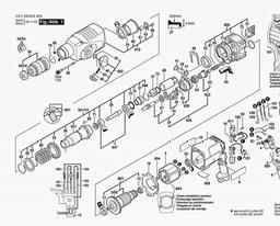 Bosch Rotary Hammer DD 521 spare parts