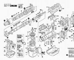 Bosch Rotary Hammer DD 562 spare parts