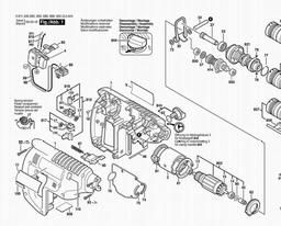 Bosch Cordless Hammer Drill GBH 24 VFR spare parts