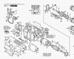Bosch Cordless Hammer Drill GBH 24 VFR spare parts
