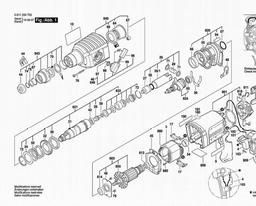 Bosch Rotary Hammer GBH 2-22 RE spare parts