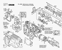 Bosch Cordless Rotary Hammer 11524 spare parts