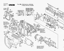 Bosch Cordless Pneumatic Hammer GBH 24 VRE spare parts