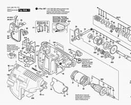 Bosch Cordless Rotary Hammer 327  1,7 Ah spare parts