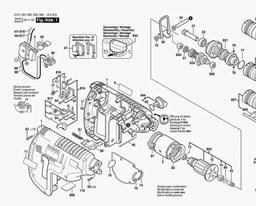 Bosch Cordless Hammer Drill GBH 24 VFR spare parts