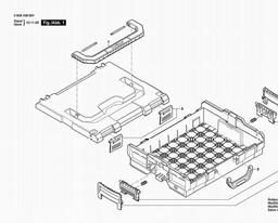 Bosch Carrying Case LBOXX-1 spare parts