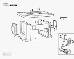 Bosch Routing Table RA1180 spare parts