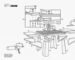 Bosch Routing Table RAS570 spare parts