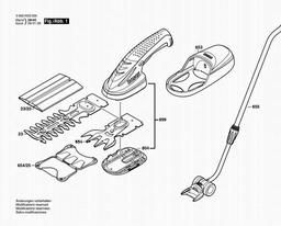Bosch Cordless Grass Shear ISIO spare parts