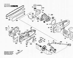 Bosch Chain Saw AKE 30,  AKE 35,  AKE 40 spare parts