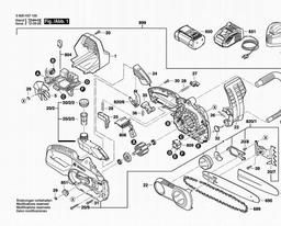 Bosch Chain Saw AKE 30 LI spare parts