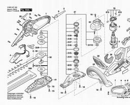 Bosch Hedge Trimmer AHS 70-34 spare parts