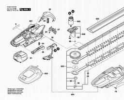 Bosch Hedge Trimmer AHS 48 LI spare parts