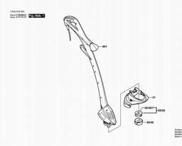 Bosch Grass Trimmer ART 26 EASYTRIM spare parts