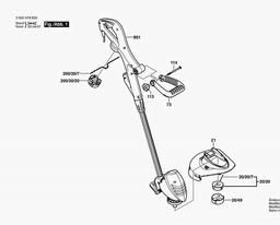 Bosch Lawn Edge Trimmer ART 23 COMBITRIM spare parts