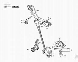 Bosch Lawn Edge Trimmer ART 230 COMBITRIM spare parts