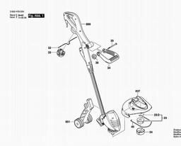 Bosch Lawn Edge Trimmer ART 300 COMBITRIM spare parts