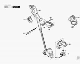 Bosch Lawn Edge Trimmer ART 23 ACCU spare parts