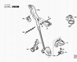 Bosch Lawn Edge Trimmer ART 2300 ACCU spare parts