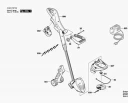 Bosch Lawn Edge Trimmer ART 2600 ACCU spare parts
