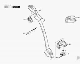 Bosch Lawn Edge Trimmer ART 26 EASYTRIM ACCU spare parts