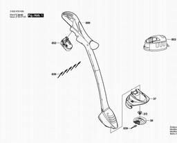 Bosch Lawn Edge Trimmer ART 26 EASYTRIM ACCU spare parts
