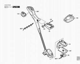 Bosch Lawn Edge Trimmer ART 26 LI spare parts