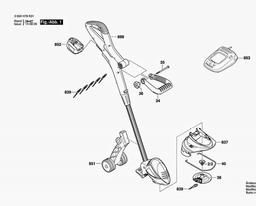 Bosch Lawn Edge Trimmer ART 26 LI spare parts