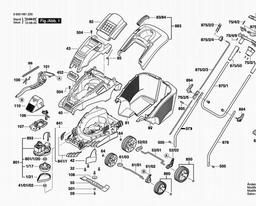 Bosch Lawnmower ROTAK 40 (ERGOFLEX) spare parts