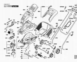 Bosch Lawnmower ROTAK 40 GC (ERGOFLEX) spare parts