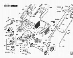 Bosch Lawnmower ROTAK 42 H spare parts
