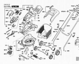 Bosch Lawnmower ROTAK 34 LI (ERGOFLEX) spare parts