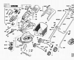 Bosch Lawnmower ROTAK 36 LI H spare parts