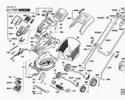 Bosch Lawnmower ROTAK 43 LI (ERGOFLEX) spare parts