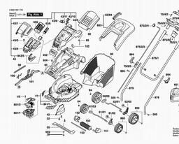 Bosch Lawnmower ROTAK 370 LI Ultra spare parts