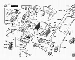 Bosch Lawnmower ROTAK 43 LI Ultra spare parts