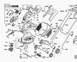 Bosch Lawnmower ROTAK 43 LI spare parts