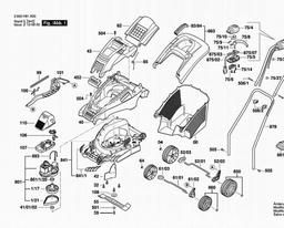 Bosch Lawnmower ROTAK 370 spare parts