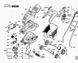 Bosch Mower ROTAK 34 spare parts