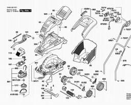 Bosch Lawnmower ROTAK 37 spare parts