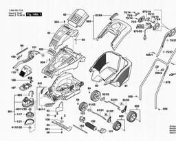 Bosch Lawnmower ROTAK 43 spare parts