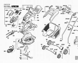 Bosch Lawnmower ROTAK 43 LI spare parts