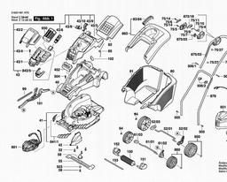 Bosch Lawnmower ROTAK 43 LI spare parts