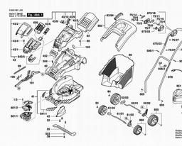 Bosch Lawnmower ROTAK 37 LI spare parts