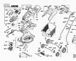 Bosch Lawnmower ROTAK 37 LI spare parts