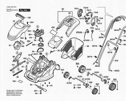 Bosch Lawnmower ROTAK 340C spare parts